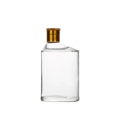 China Custom Mini Glass Shot Beverage 100ml Square Small Wine Bottle for sale