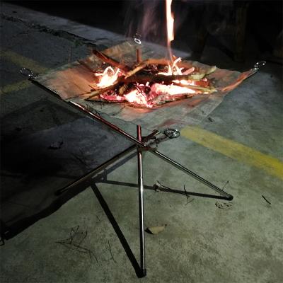 China 16.5 Inch Stocked Camping Fire Pit Wood Burning Large Outdoor BBQ Fire Pit Steel Fireplace for sale