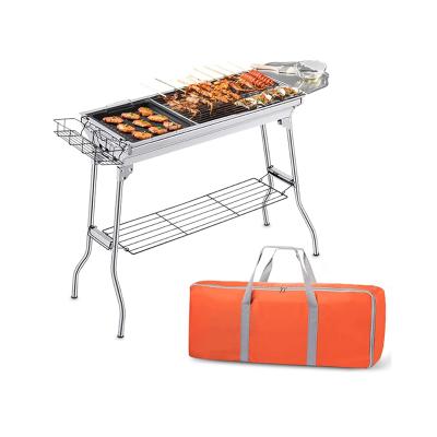 China Manufacturer Outdoor Picnic Garden Folding Smoker BBQ Charcoal BBQ Stove Easily Assembled for sale