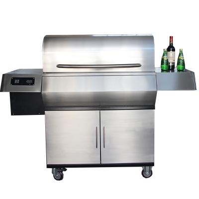 China Easily Assembled Standard Wood BBQ Grill Pellet Hopper Wifi Export Assembly Commercial Smoker With Box for sale