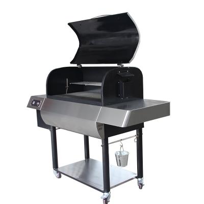 China Modern Assembly Auger Auger Feeder Insert Outdoor Stainless Steel Barbecue Grill Wood Pellet Stove With Hopper for sale