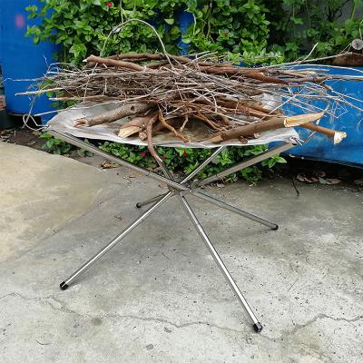 China Factory sale cheap price camping outdoor garden camping bbq fire pit metal fire pit stocked folding pit made in china for sale