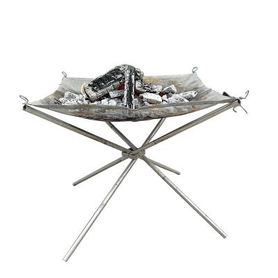 China Popular Steel Outdoor Wood Fire Easily Assembled Burning Pit Set Small Fire Pit With Lattice Pattern for sale