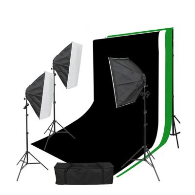 China OEM Photography Studio Softbox Background Stand Light Kit For Beginners for sale