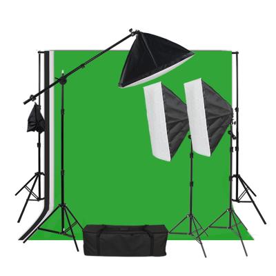 China Safety wholesale high quality photography OEM low price portable studio light stand kit with softbox set for sale