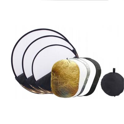 China 5 in 1 reflector 60cm 80cm photography photo reflector panel gold/silver folding photo reflector 60cm/80cm/110cm/60*90cm/90*120cm/100*150cm/150*200cm for sale