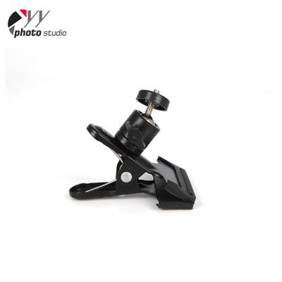 China Clamps On Black Super Strong Tripod Head Metal Brackets Accessories Lightweight Photographic Camera Accessory Hold Down for sale