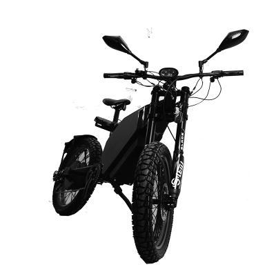 China Carbon Steel High Performance Enduro Ebike! Full Suspension 7 Speed ​​72v 5000w Electric Mountain Bike for sale