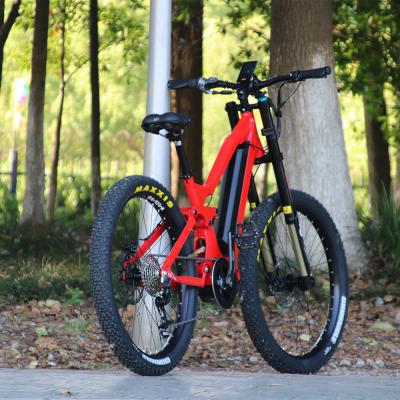 China Aluminum alloy mid drive electric bike with full suspension ebike 1000w full suspension electric bike for sale