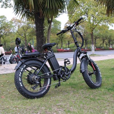 China High quality 20 inch 48v 500w aluminum alloy electric bicycle folding fat tire ebike with CE approed/doodlebike for sale