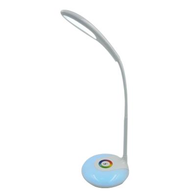 China Color Changing for USB Table Lamp Bottom Touch Control Charging Left Eye-Care Led Desk Lamp with 3 Brightness Levels for sale