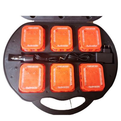 China ROAD 6 pack led road flares rechargeable with case led warning light led roadside flares for sale