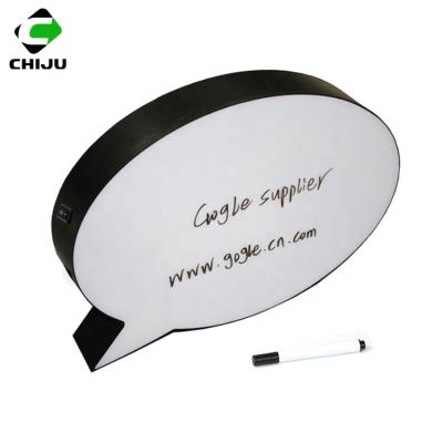 China Cute ABS Led Writing Message Board Bubble Light Box Cinematic Letters Shape Light Box for sale