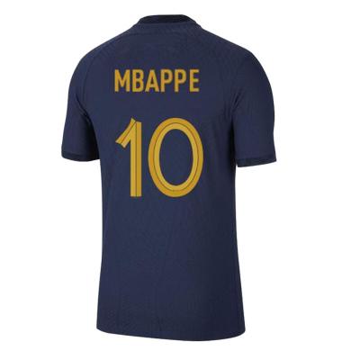 China Shirts & Tops 2022 world cup jerseys France MBAPPE GRIEZMANN POGBA soccer jersey 21 22 kit KANTE football shirts men + kids jersey for sale