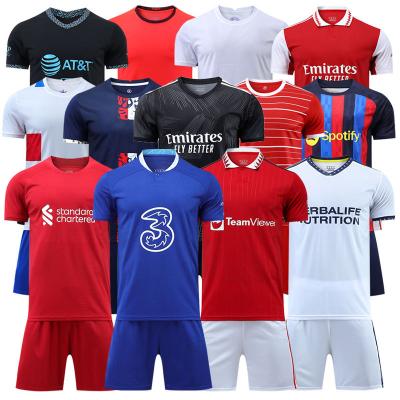 China Custom Sets Thailand Quality Football Kit Jersey With Wholesale Price And Good Service for sale