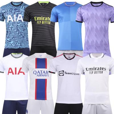 China Sets Factory Custom Design Football To Wear Professional Football Shirts Team Blank Soccer Uniform Soccer Jerseys for sale