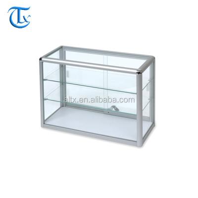 China According to your design watch store decoration plywood display showcase with countertop glass display for sale