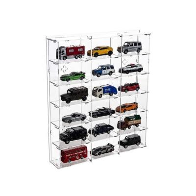 China Retail Store Customized Wall Mounted Car Toys Display Box Acrylic Wholesale for sale