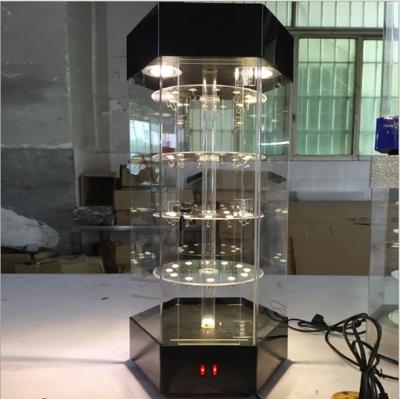 China According to your design customized design acrylic display showcase diy rotating acrylic display cabinet for sale