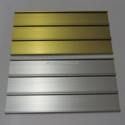 China Customized Wall Mounted Aluminum Door Name Plate Metal Restroom Door Signs With Printing Content for sale