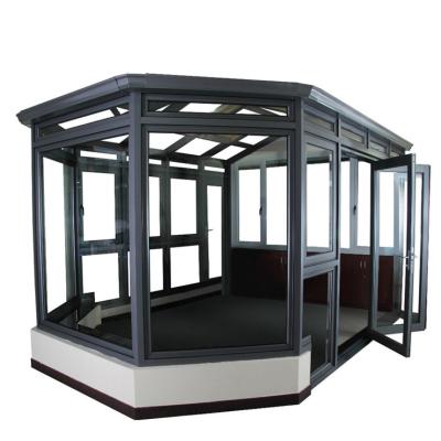 China Healthy Insulation And Gardens Greenhouse Aluminum Polygon Roof Conservative Free Standing Sunrooms Waterproof Factory Customized for sale