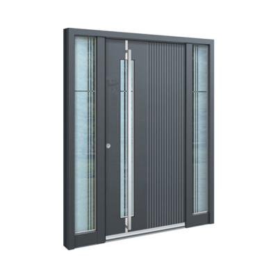 China French Design French Design Home Security Home Security Stainless Steel Doors High Quality Exterior Doors Heat Indulation/Sound Proof Grill Black Front Entry for sale