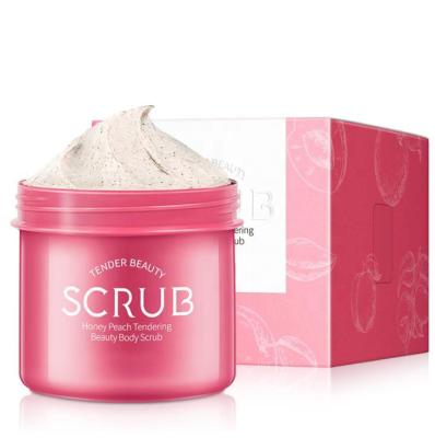 China High Quality Exfoliator Peach Whitening Bath Body Scrubs Skin Care Exfoliating And Smoothing Spa Scrub For Women for sale