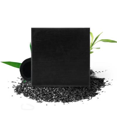 China Handmade Soap Basic Cleansing Face and Body Soap Organic Black Bamboo Charcoal Whitening Oil Control Cleansing Soap for sale