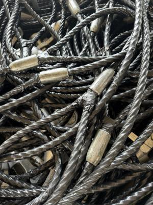 Κίνα Steel Wire Rope with Soft Eye Loop 6x24 FC API 9A 22mm 24mm 26mm China Port Service Log Lashing Materials προς πώληση