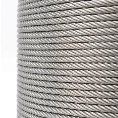 Китай Factory Production Stainless Steel Wire Rope Cable 1mm 2mm 3mm 4mm 5mm 6mm 8mm продается