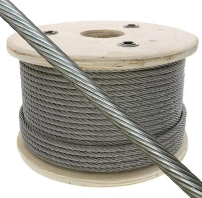 Китай 6x26 6x36 IWRC 30mm Flexible Galvanized Steel Cable Ungalvanized Steel Wire Rope for Hoist Lifting Crane продается