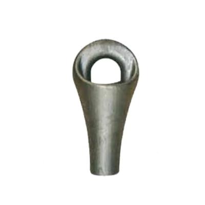 China Large Casting Alloy Steel Wire Rope Pear Socket for Marine zu verkaufen