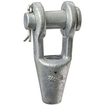 中国 Open Rigging Hardware Rope Swaging Sleeve Ferrule Utility Wire Rope End Wedge Socket/open Socket for Crane Spare Parts 販売のため