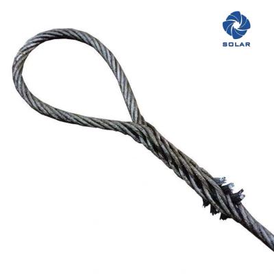 China La honda suave galvanizada del ojo, cable manual de la cuerda de alambre lanza gran resistencia de desgaste con una honda en venta