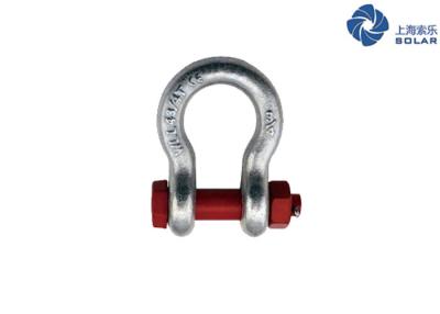 China G2130 Lifting Rigging Galvanized Bolt Anchor Bow Shackle US Type Chain Wire Rope Hardware Marine for sale