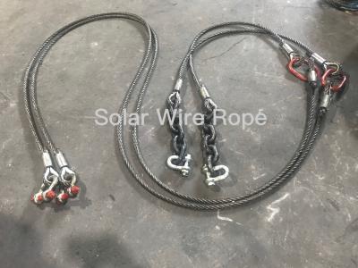 China Customized Steel Wire Rope Sling High Strength Basic Material Handling Tool for sale