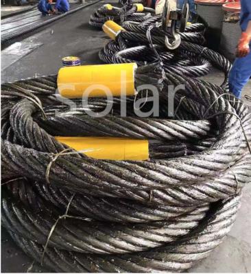 China Cuerda de alambre de acero marina del grado de la base resistente de IWR/IWS/FC con las hondas del dedal en venta