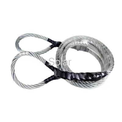 China 10mm-80mm Steel Wire Man Hand Spliced soft Eye, Loop Loop sling, Lifting Tool Equipment accessories for sale