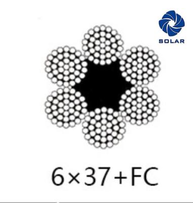 中国 油をさされた50.8mm 1770Mpa 100Mtの持ち上がる鋼線ロープ 販売のため