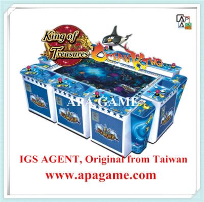 China IGS Original Fish Hunter King of Treasure Ocean King 8P Arcade Fishing Hunter Game Machine for sale