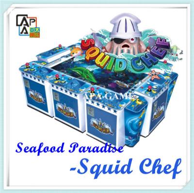 China 8P Squid Chef Suchi Fisihing Catching Arcade Amusement Game Machine for sale