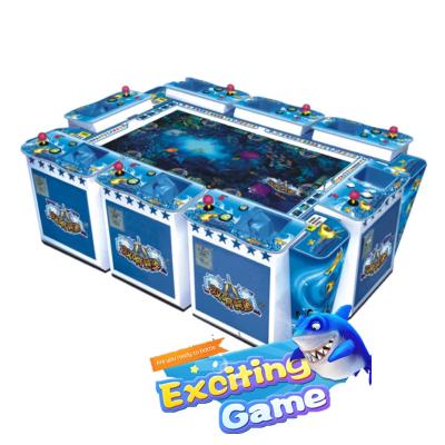 China Wolf King 3/4/6/8/10 Players  Arcade Entertainment Fish Shooting Gaming Table Indoor Fishing  Game Machine for sale