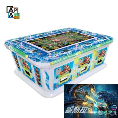 China Godzilla Luxury Color 3/4/6/8/10 Players Fish Shooting Gaming  Table Cabinet Fishing Game Machine for sale