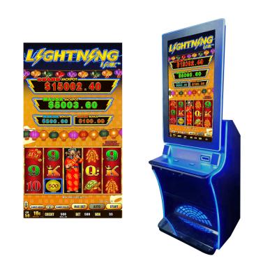 China  Happy Lantern Win System Coin Pusher Cabinet  Arcade Amusement Slot Game Machine for sale