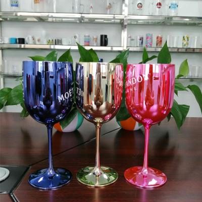 China High Quality 304 Goods Custom Made 304 Plastic Tumbler Champagne Glass Margarita Cup Red Wine Stand Cup Wine Drinking Tumbler for sale