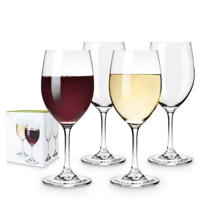 China Printing LOGO Wine Glass Goblet Handmade Cup Wholesale Cheap Luxury Custom Crystal Christmas Unique Red Restaurant Stemmed for sale