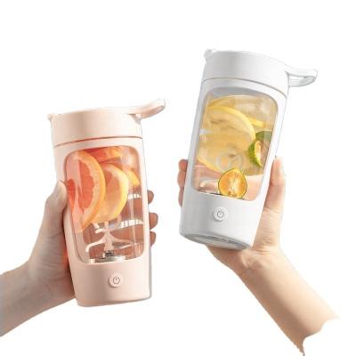 China Custom Viable Portable Electric Plastic Shaker Blender Sports Fitness Water Protein Bottle 650ml for sale