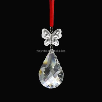 China Clear crystal glass chandelier hanger, prisms glass suncatcher for sale