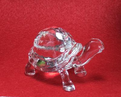 China Crystal crystal turtle as Christmas glass ornament/clear glass crystal turtle for sale