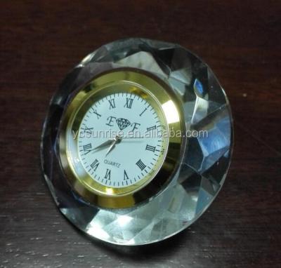 China Factory Crystal Hot Sale China Supply Design Crystal Clock for sale